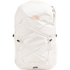 Zipper Backpacks The North Face Women’s Jester Luxe Backpack - Gardenia White/Burnt Coral Metallic
