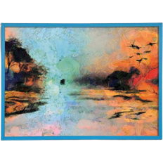 Ivy Bronx Birds at the Sunset Blue Bild 84.1x59.7cm