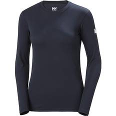 Damen Basisschicht Helly Hansen Women's HH Tech Crew Long Sleeve - Navy