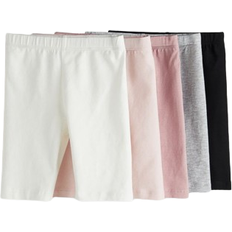 Rüschenkleider Kinderbekleidung H&M Girl's Cotton Cycling Shorts 5-pack - Light Pink/Pink
