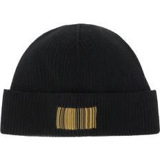 Kopfbedeckungen VTMNTS Barcode Logo Beanie Hut Schwarz