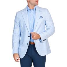 Blue - Men Coats TailorByrd Stripe Sport Coat