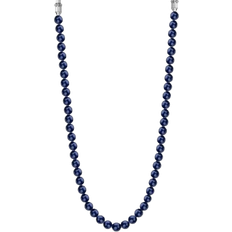 Police Mix And Match Beaded Necklace - Silver/Blue
