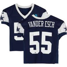 Sports Fan Products Fanatics Authentic Leighton Vander Esch Dallas Cowboys Practice-Used #55 Navy Jersey from 2023 NFL Season