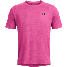 Under Armour Men's UA Tech Textured Short Sleeve T-shirt - Astro Pink/Black