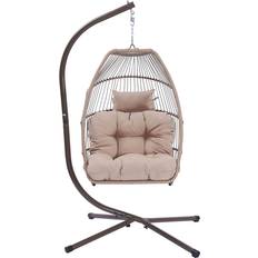 Hammock chair swing with stand Majnesvon Egg Swing Chair with Stand