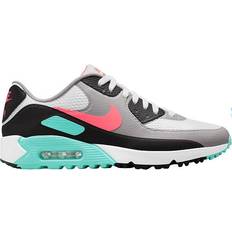 Multicolored Sport Shoes Nike Air Max 90 G - White/Black/Aurora Green/Hot Punch