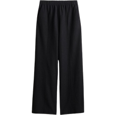 Damen - Leinen Hosen H&M Linen Mix Pants - Black