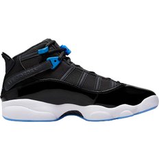 Leather Basketball Shoes Nike Jordan 6 Rings M - Anthracite/Black/White/University Blue