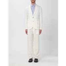 Herren - Weiß Anzüge Emporio Armani Off-White Notched Lapel Suit
