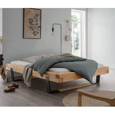 140 cm - 200 cm Betten-Sets Lomadox Massivholz Doppelbett Betten-Sets