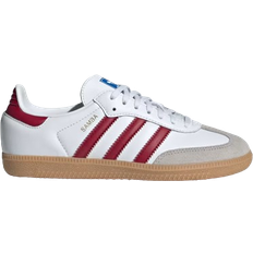 Adidas samba og white kids Adidas Junior Samba OG - Cloud White/Collegiate Burgundy/Gum