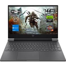 HP 16 GB Laptops HP Victus 15 Gaming Laptop, 15.6" FHD 144Hz Display, AMD Ryzen 5 7535HS, 16GB DDR5 RAM, 1TB PCIe M.2 SSD, NVIDIA GeForce RTX 2050, HDMI, Webcam, Backlit Keyboard, Wi-Fi 6, Windows 11 Home