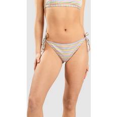 L Bikinis Roxy Wavy Stripe Cheeky Tie Side Bikini Bottom papaya wavy stripe