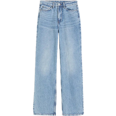 H&M Wide Ultra High Jeans - Light Denim Blue