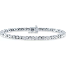 Macy's Tennis Bracelet - Silver/Diamonds