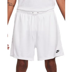 Denim Shorts - Men - White Pants & Shorts Nike Men's Club Mesh Flow Shorts - White/Black