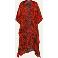 Red Swimsuit Cover-Ups & Sarong Wraps L'agence Kara Red Jungle Maxi Kimono Coverup