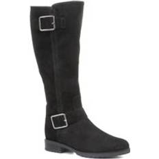 Gabor High Boots Gabor Wide Fit Leather Knee High Boots GAB32518 319 154 Black