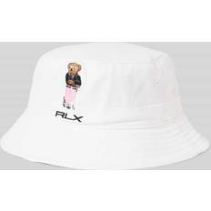 Polo Ralph Lauren Weiß Hüte Polo Ralph Lauren Bucket Hat mit Motiv-Stitching
