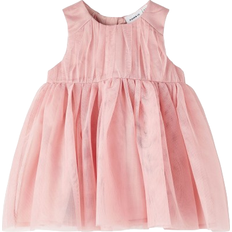 Name It Baby Tulle Spencer Dress - Rose Tan