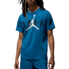 Nike Men T-shirts Nike Air Jordan Stretch T-shirt Men - Industrial Blue/Black/Sail