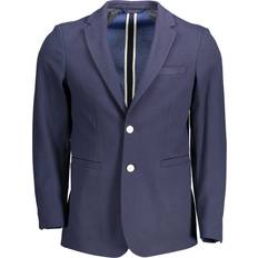 Gant Men Outerwear Gant Blue Cotton Jacket IT54 Blue