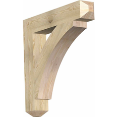 Columns, Dentils & Corbels Ekena Millwork Craftsman Rough Sawn Bracket, Douglas Fir