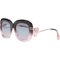 Vivienne Westwood Squared Frame Sunglasses Black/Pink