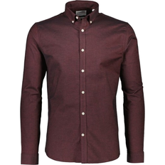 Lindbergh Oxford Shirt - Red/Deep Red Mix