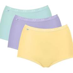 Hohe Taille Slips Sloggi Basic+ Maxi Knickers 3-pack - Yellow/Light Combination