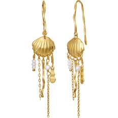 Swag Zale Earrings - Gold/Pearl