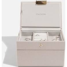 Jewelry Storage Stackers Mini Set Jewellery Box Taupe Brown
