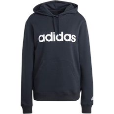 Adidas Dame - Hettegensere Adidas Essentials Linear Hoodie - Black/White