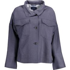 Gant Outerwear Gant Blue Cotton Jackets & Coat Blue