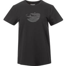 Dame T-skjorter & Singleter Bergans of Norway Women's Nordmarka Organic Cotton Print Tee Dark Shadow Grey/Dark Shadow Grey Sunset, L, Dark Shadow Grey/Dark Shadow Grey Sunset