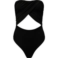 L Swimsuits Onia Audrey Strapless Crossover Cutout One-Piece Swimsuit