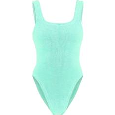 Dame - L Badedrakter Fte Hunza Green Square Neck Swimsuit
