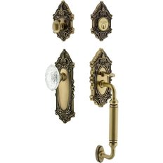 Door Hardware & Fittings Nostalgic Warehouse VICCVI_ESET_238_CG Vintage Crystal Sectional Keyed 1