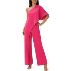 Adrianna Papell Red Jumpsuits & Overalls Adrianna Papell One-shoulder Jumpsuit