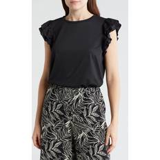 Adrianna Papell Tops Adrianna Papell Flutter Sleeve Knit Top