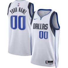 Nike White Dallas Mavericks Swingman Custom Jersey Association Edition