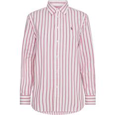 Polo Ralph Lauren Damen Hemden Polo Ralph Lauren – Rosarandig oxfordskjorta med logga-Pink