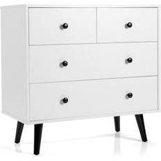 Plastic Chest of Drawers Costway Dresser White Chest of Drawer 32x30"