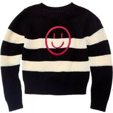 Sadie Smile Stripe Sweater - Black
