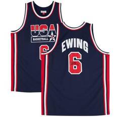 Game Jerseys on sale Fanatics Authentic Patrick Ewing Team USA Autographed Navy Mitchell & Ness 1992 Jersey