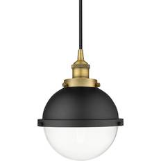 Innovations Lighting Hampden Brushed Brass/Clear Pendant Lamp 9"