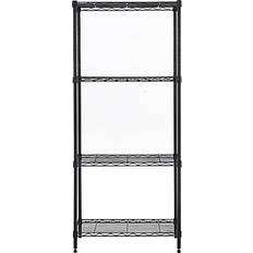 MZG 4-Tier Black Shelving System 24x53"