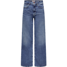 Only L Klær Only Madison Blush Wide Jeans - Medium Blue Denim