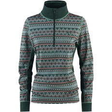 Kari Traa Undertrøyer Kari Traa Lune Half Zip Baselayer - Pine Green